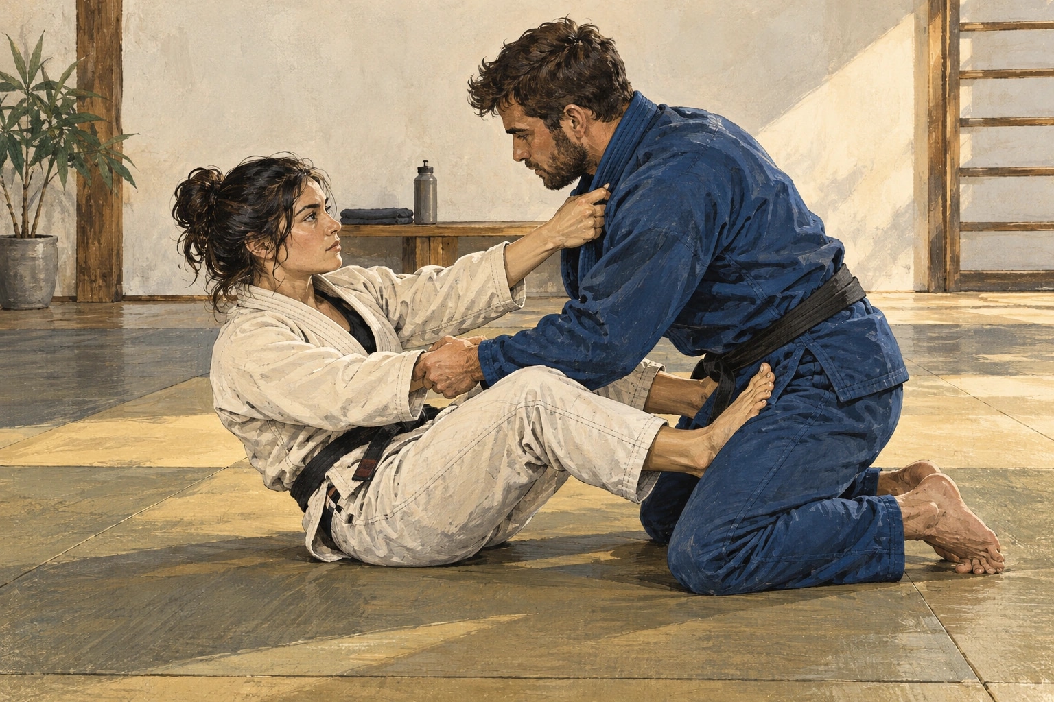 BJJ: when a sweep earns two points under IBJJF rules