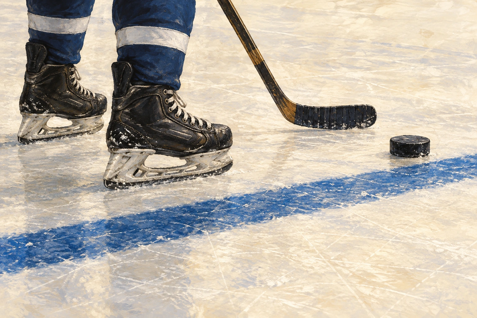 Hockey offside: learn to watch the blue line