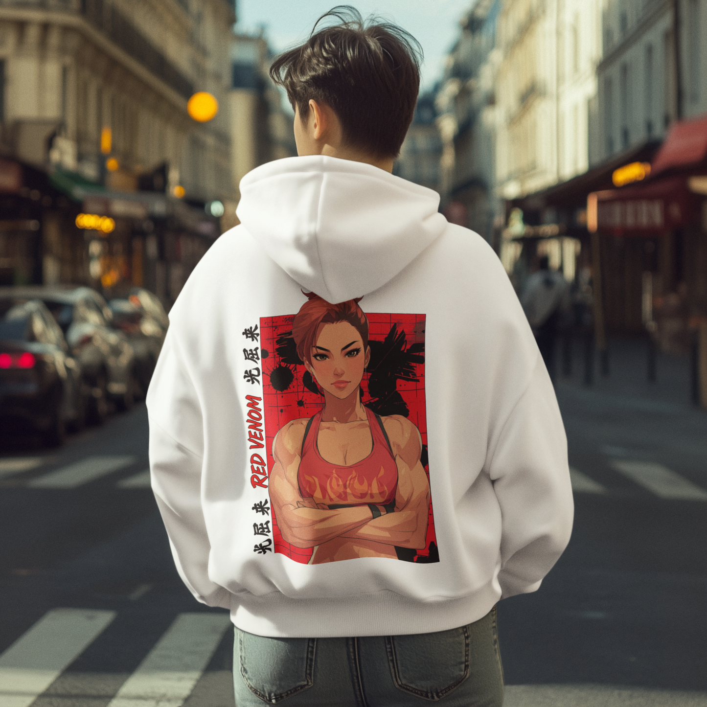 Red Venom – Hoodie premium unisexe streetwear & fitness