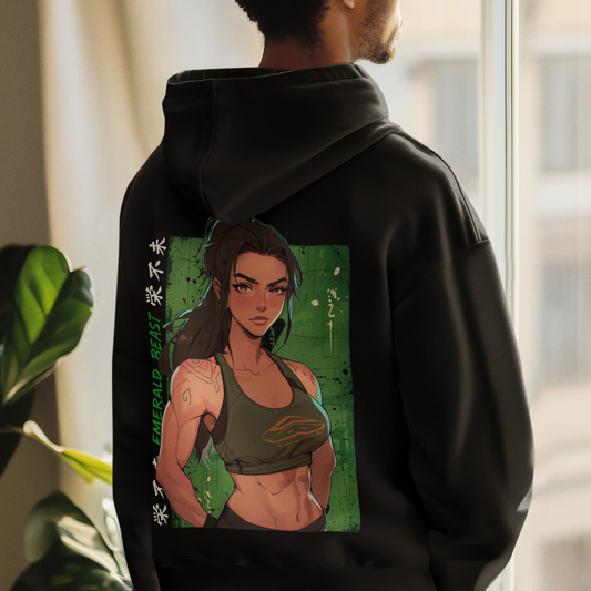 Emerald Beast – Hoodie premium unisexe streetwear & fitness