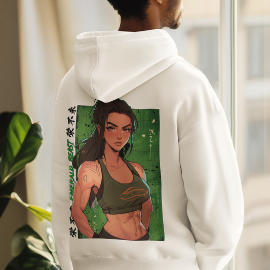 Emerald Beast – Hoodie premium unisexe streetwear & fitness
