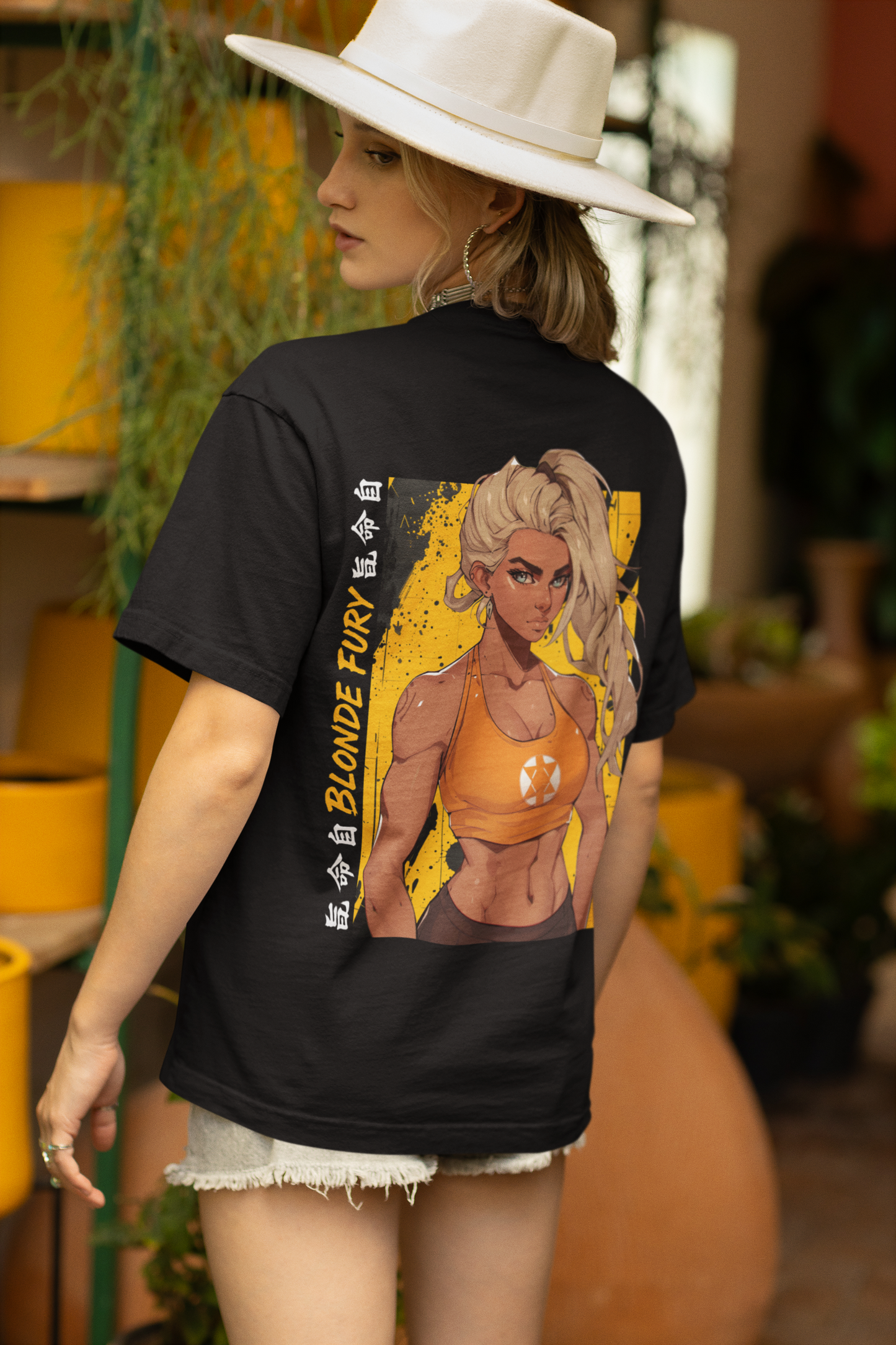 Blonde Fury – T-shirt premium unisexe streetwear & fitness