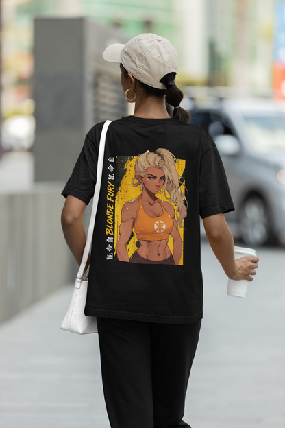 Blonde Fury – T-shirt premium unisexe streetwear & fitness