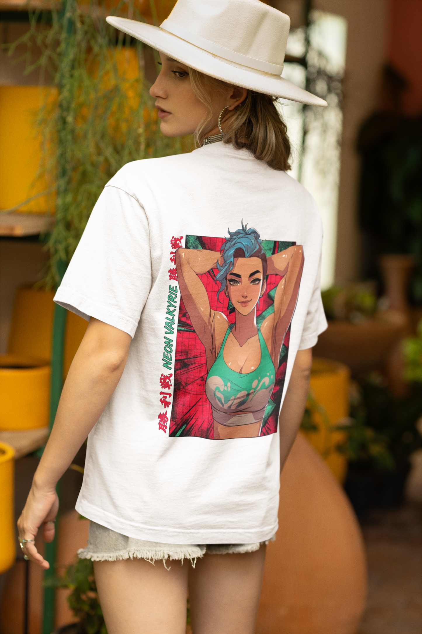 Neon Valkyrie – T-shirt premium unisexe streetwear & fitness