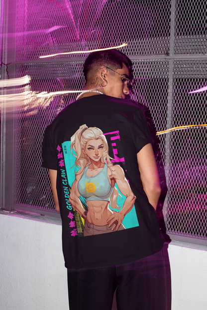 Golden Claw – T-shirt premium unisexe streetwear & fitness