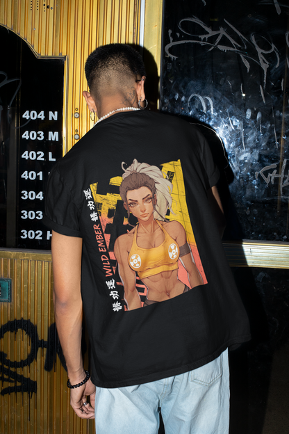 Wild Ember – T-shirt premium unisexe streetwear & fitness