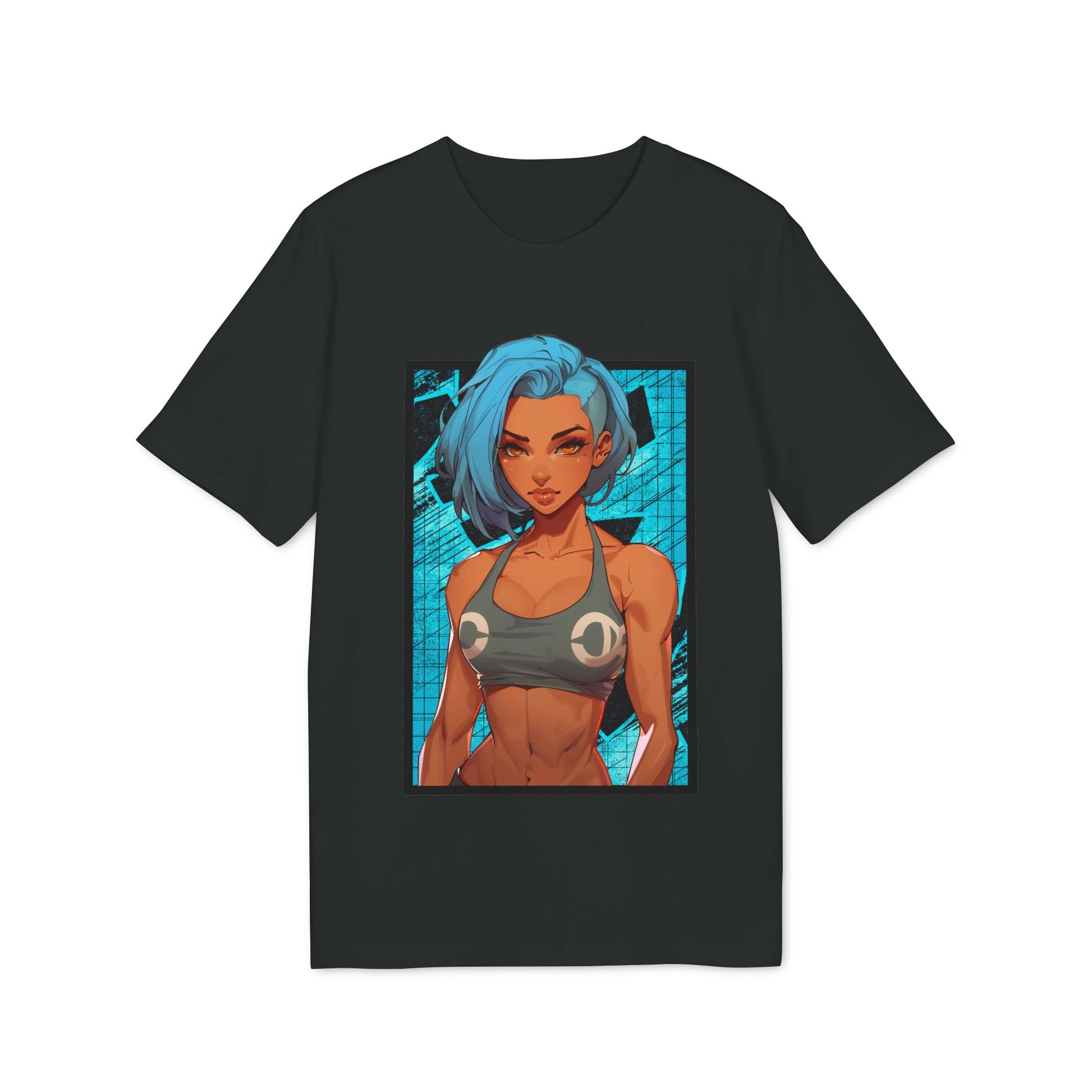 Blue Viper anime girl T-shirt – O’Connor fitness streetwear