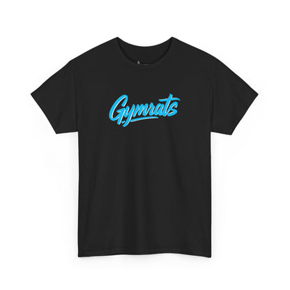 Blue Viper cotton t-shirt front view black with Gymrats logo - anime gym apparel