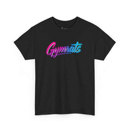 Candy Crusher cotton t-shirt front view black with Gymrats logo - anime gym apparel