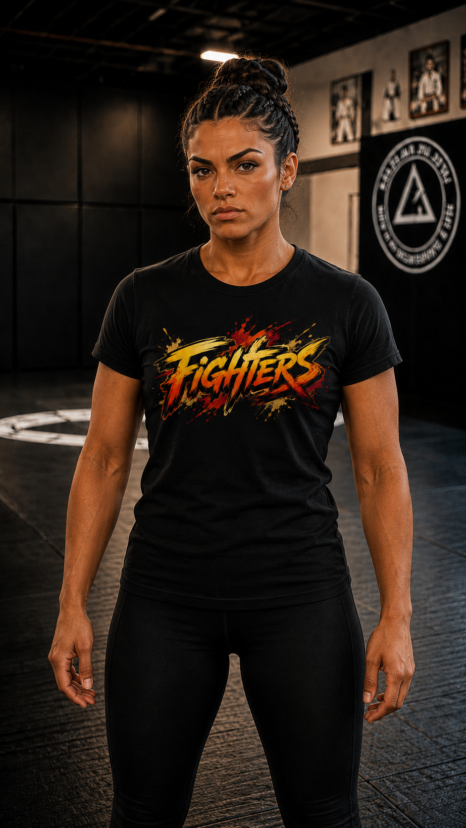 Women wearing Brazilian Jiu Jitsu anime cotton-tee - O'Connor Fighters collection