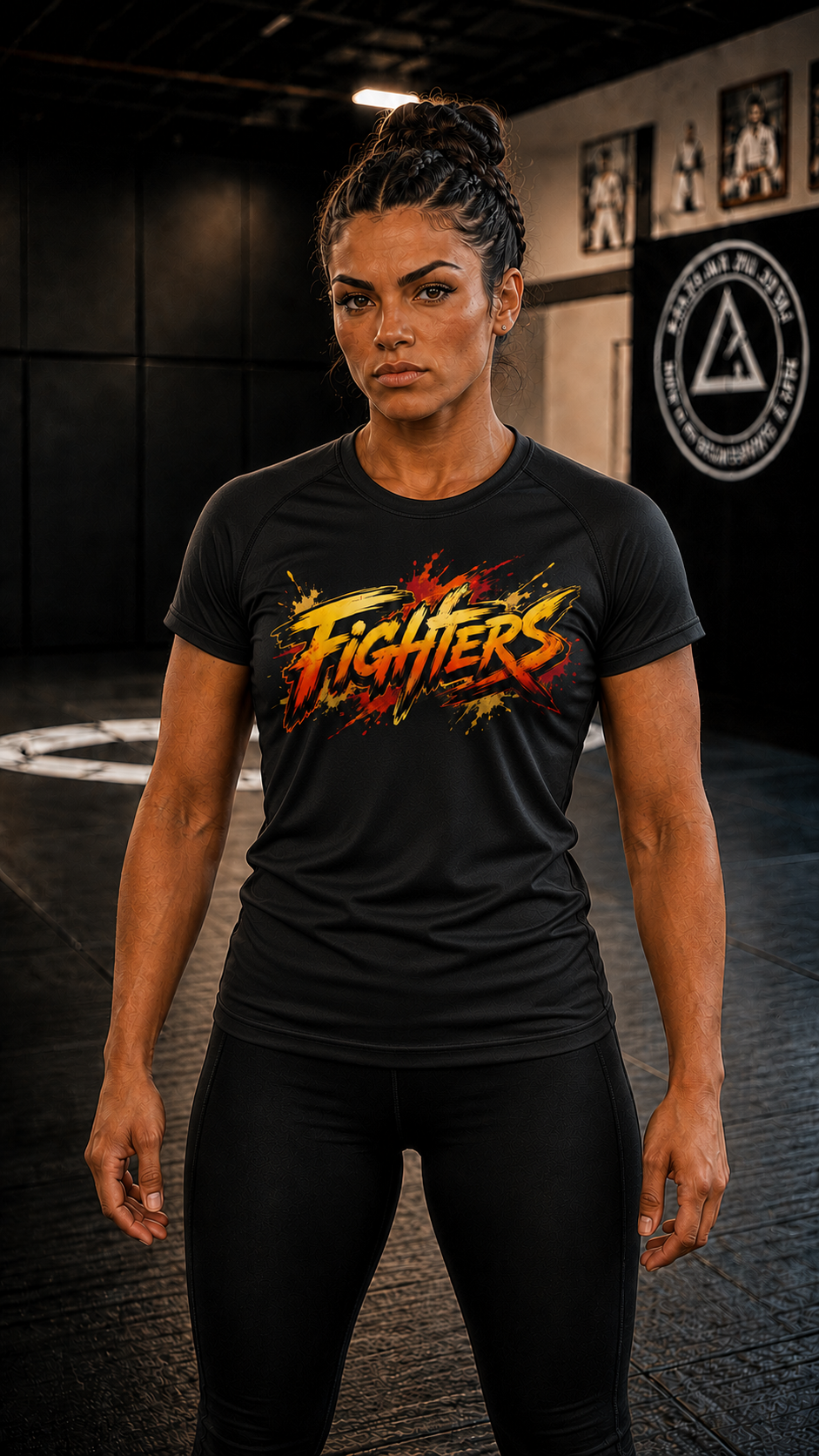 Women wearing Brazilian Jiu Jitsu anime performance-tee - O'Connor Fighters collection