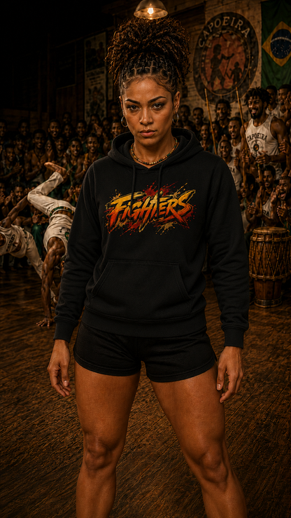Women wearing Capoeira anime hoodie - O'Connor Fighters collection