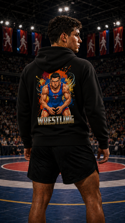 Men wearing Wrestling anime hoodie - O'Connor Fighters collection