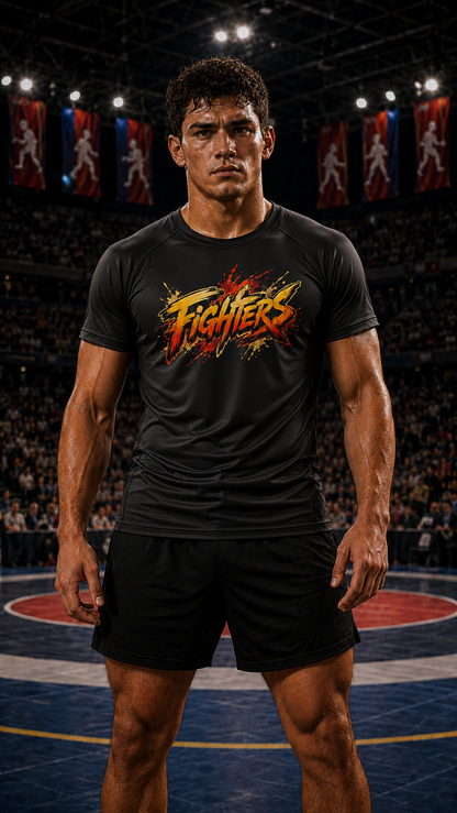 Men wearing Wrestling anime performance-tee - O'Connor Fighters collection